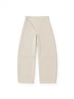 DENIM SLANT PANTS