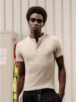 SLIM RIB HENLEY T f